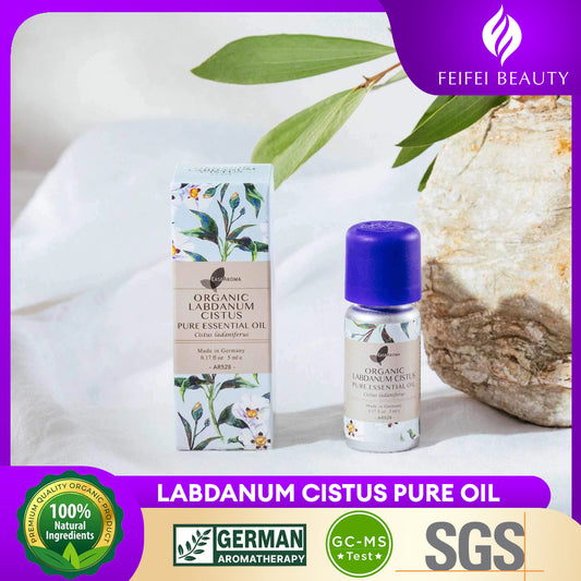 Easearoma Organic Labdanum Cistus Pure Essential Oil Formulated Oil German Aromatherapy