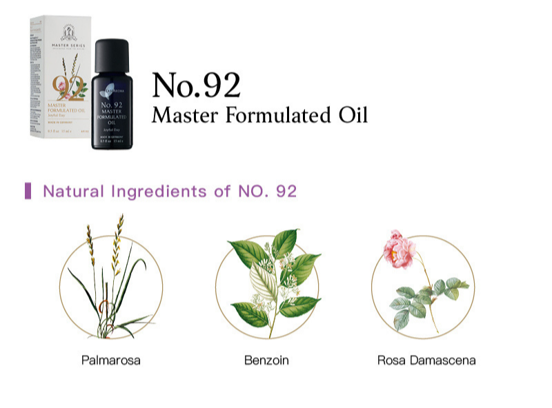Easearoma Master Series No. 92 For Joyful Day Formulated Oil Premium Essential Oil German Aromatherapy